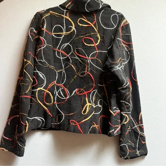 Ou Empereur Ou Rien Montreal wool embroidered blazer jacket Sz 13 - Picture 2 of 10